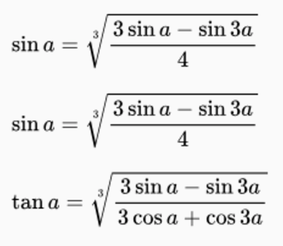 Bảng tổng hợp công thức lượng giác