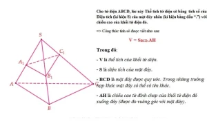 Bí Mật Công Thức Thể Tích Tứ Diện: Nắm Trọn Điểm Số!