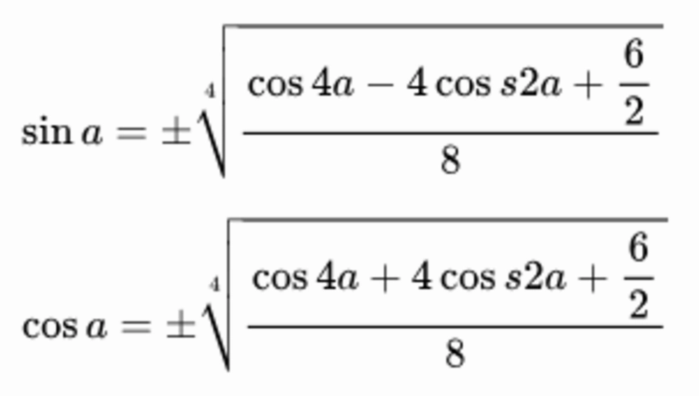 Công thức hạ bậc cos bình phương