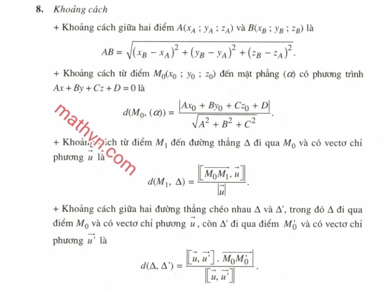 Công thức tính khoảng cách 2 điểm: Hướng dẫn chi tiết 2026