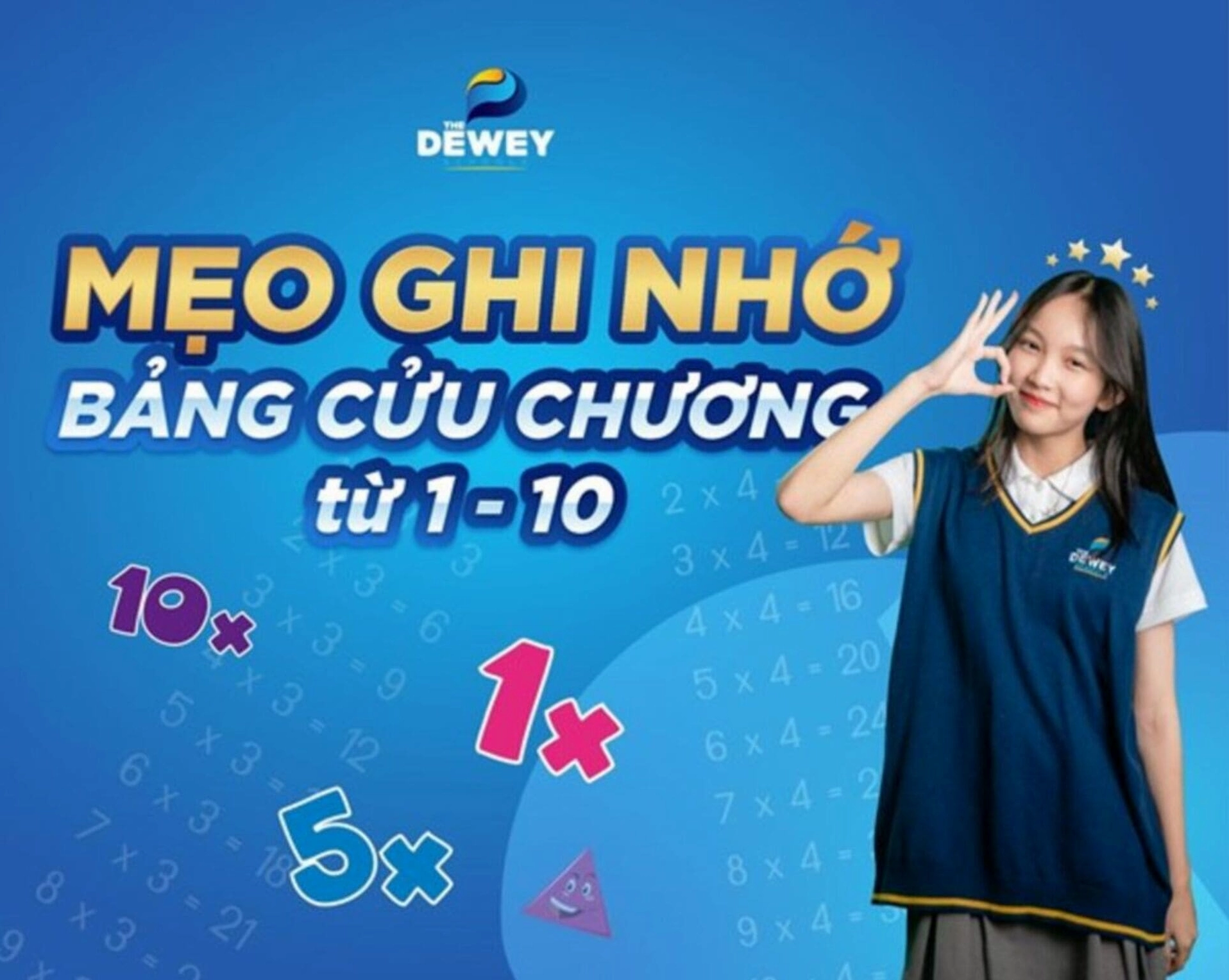 Mẹo ghi nhớ bảng cửu chương
