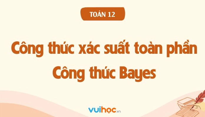 Minh họa công thức xác suất toàn phần và công thức Bayes