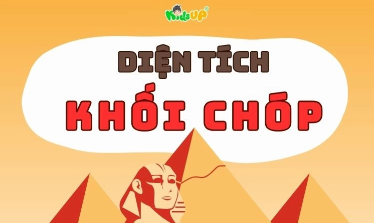 Minh họa diện tích khối chóp