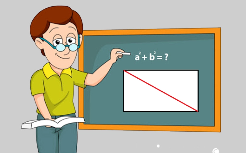 Tính chất của đường chéo hình chữ nhật và tam giác vuông