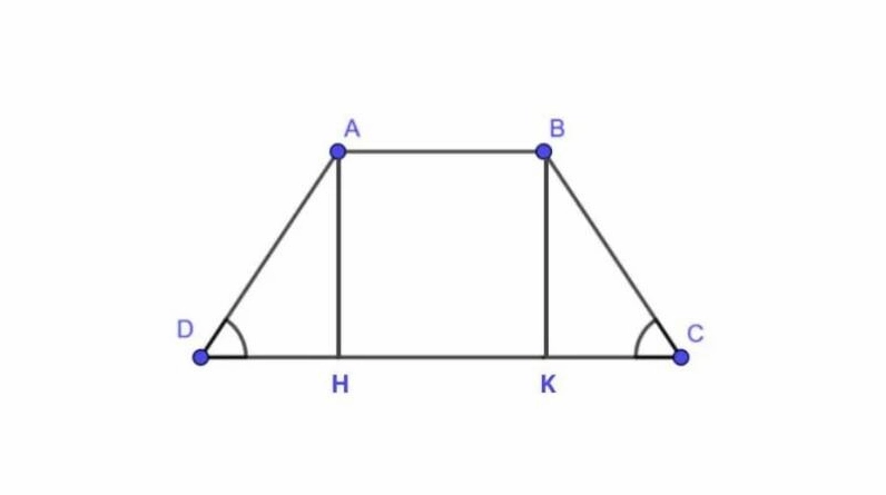 Tính S hình thang khi được biết độ dài 4 cạnh