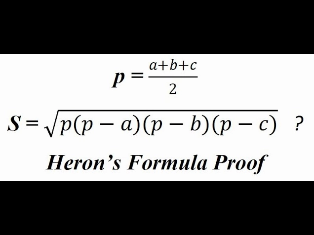 Bí mật công thức Heron: Tính diện tích tam giác siêu tốc!