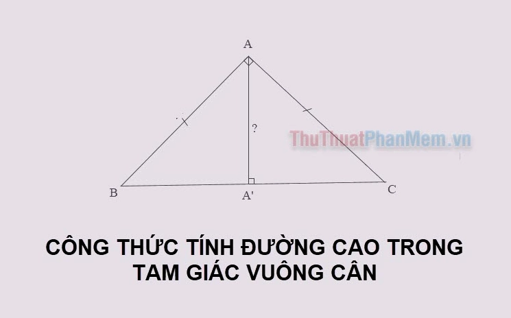 Bí mật công thức tính đường cao tam giác cân: Chuyên gia giải đáp!
