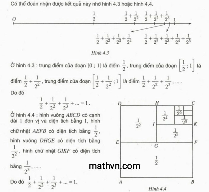 Công thức tính tổng của cấp số nhân lùi vô hạn và ví dụ áp dụng - Hình 2
