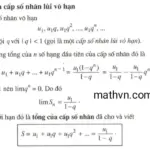 Giải mã công thức cấp số nhân lùi vô hạn là gì?