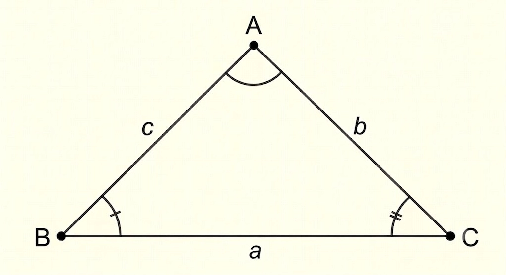 Tam giác ABC với ba cạnh a, b, c